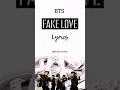 Download Lagu BTS ~ Fake love lyrics PART~2 (Requested)💜🎵 #bts #fakelove #btsshorts #btslyrics #shorts  #btsedits