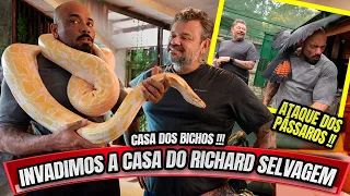 BALESTRIN PEGOU NA COBRA DO RICHARD RASMUSSEN - INVADIMOS A CASA DOS BICHOS