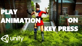 HOW TO PLAY ANIMATION IN KEY PRESS WITH C UNITY TUTORIAL