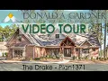 Craftsman house plan with a one-story floor plan and four bedrooms The Drake