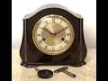 Vintage Smiths Enfield Bim Bam Chime Pendulum Mantel Clock Item 2416 - Adelaide Clocks