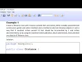 Example 1 Distance Class in Java
