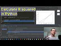 Calculate R squared in Python