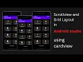 Grid layout in android studio android development basic to advance
