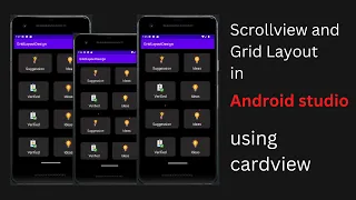 Grid layout in android studio android development basic to advance