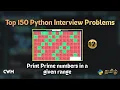 Print Prime Numbers in a given range Top 150 Python Interview Problems in Tamil