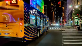 2021 Nova Bus LFS HEV 9637 on the M31 at West 57th Street Broadway