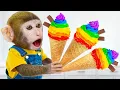 Download Lagu Rasakan pekerjaan baru dan menarik menjual es krim dengan monyet YoYo