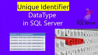 Datatype Uniqueidentifier GUID Datatypes DataTypes in SQL Server