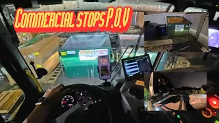 Garabge Truck Driver POV Commercial Dumpsters Front Loader
