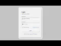 Neumorphism Login page using HTML CSS only