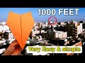 Download Lagu How to fold the best paper Airplane that flies Far || Paper plane easy