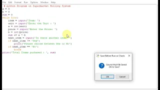 python Program on Supermarket Billing System
