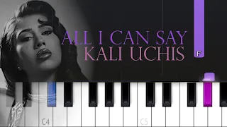 Kali Uchis All I Can Say Piano Tutorial 