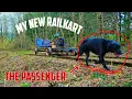 Download Lagu My new homemade train speeding over abandoned railway tracks. Power draisine on railroad
