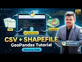 How to Connect a CSV File with a Shapefile Using GeoPandas Python GIS Tutorial