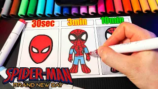 How to Draw [Spider-Man: Brand New Day] in 30 SEC, 3 MIN, 10 MIN
