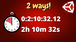 Count Down Timer Text Format Unity C Tutorial - Easy