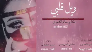 شيلة ويل قلبي اداء محمد النفيشي كلمات واداء رشيد العطاوي 