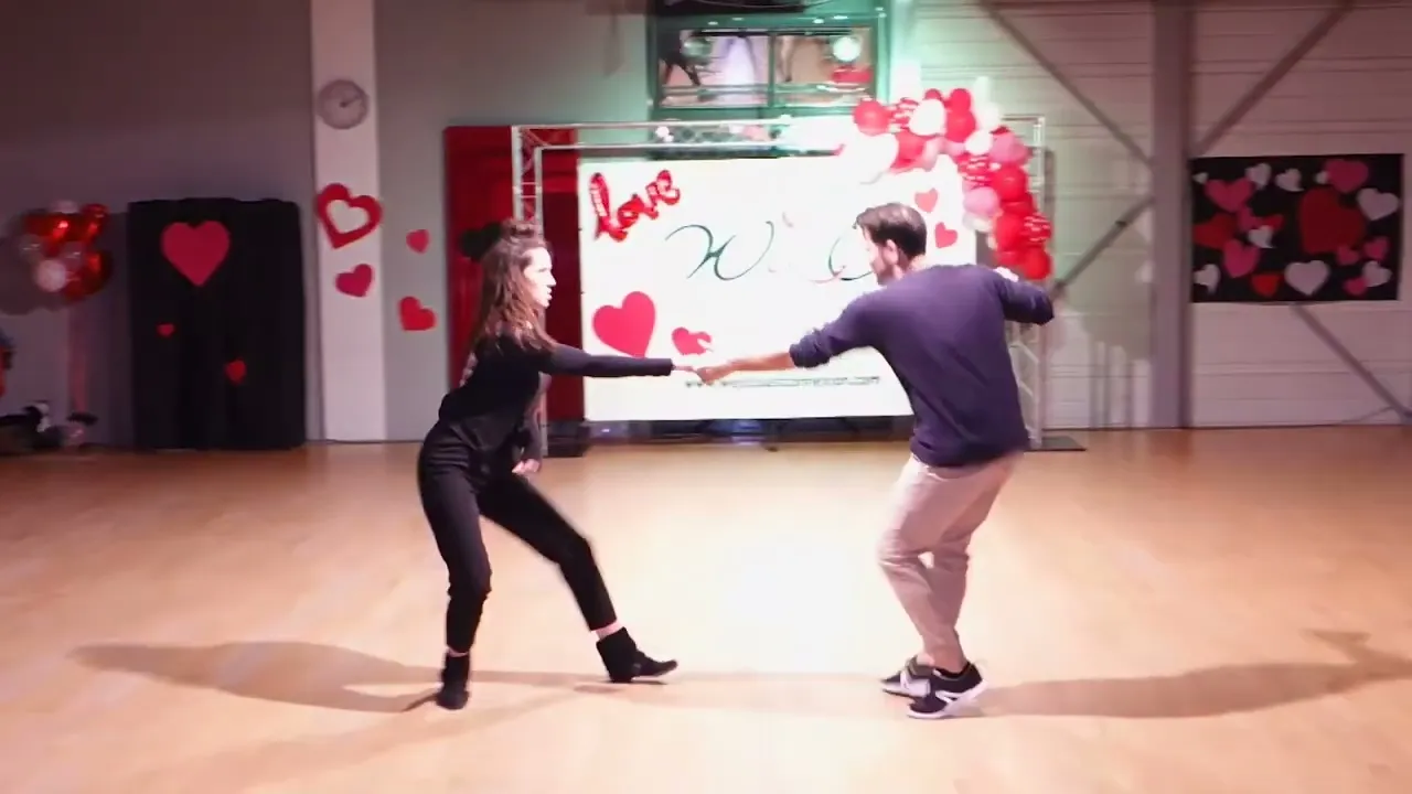 Improv West Coast Swing Dance - Maxence Martin & Virginie Grondin - West Coast Connexion Pro Demo