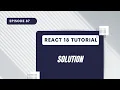 React 18 Tutorial - Solution