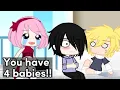 4 Baby SasuNaru Uchimaki Family Naruto Gacha Memes
