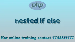 nested if else in php