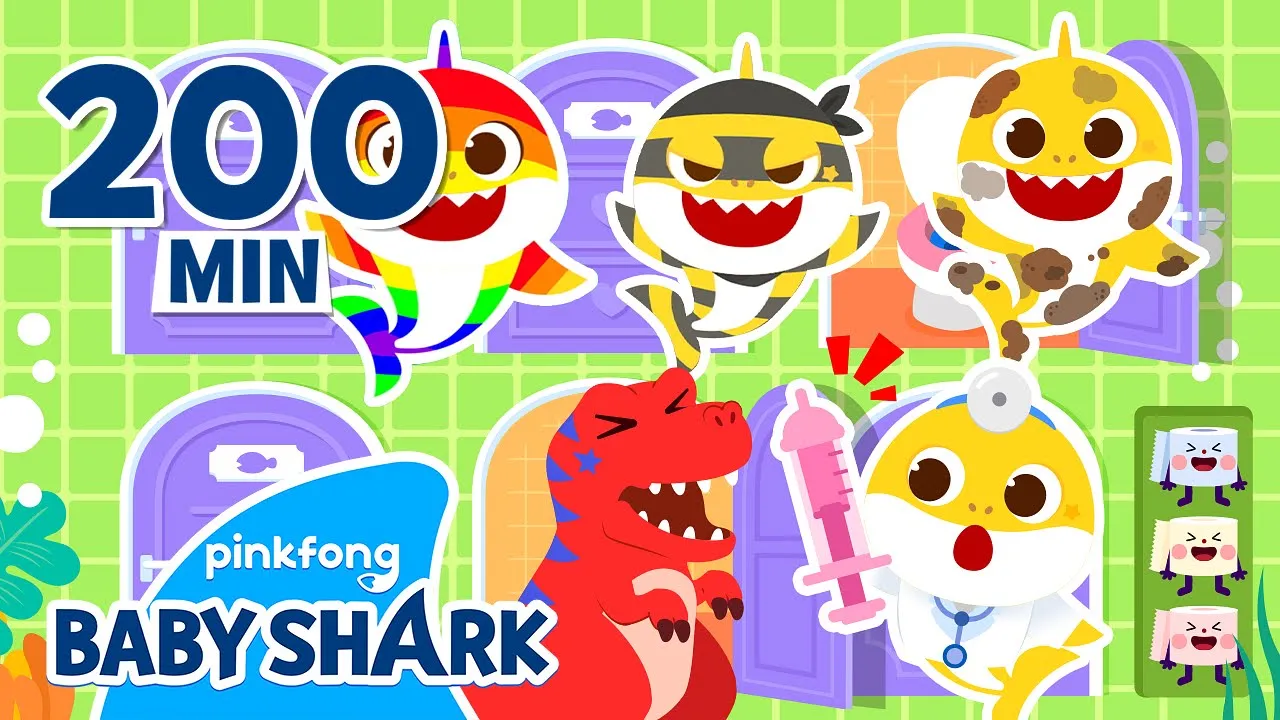 [BEST] Baby Shark Episodes 3hr | +Compilation | Story and Song for Kids | Baby Shark Official