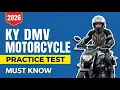 2026 Kentucky DMV Motorcycle Permit Test Prep Guide