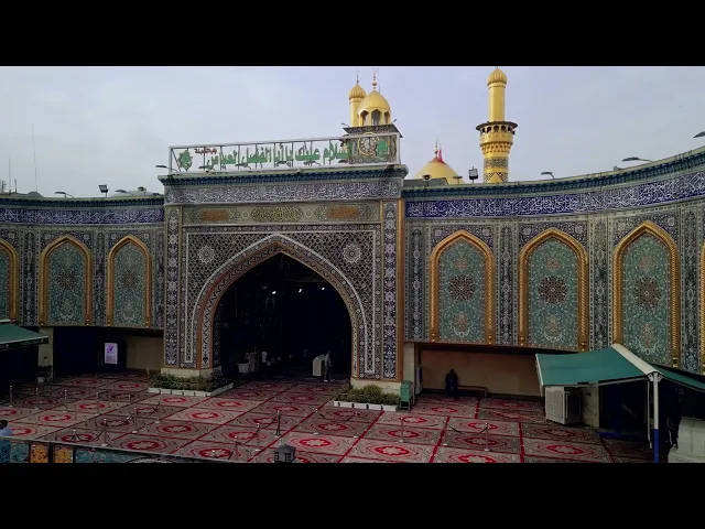 فيديوهات خام جوي (درون)  افقي لحرم ابي الفضل العباس عليه السلام (21) بدون حقوق و بدقة 4k 60p