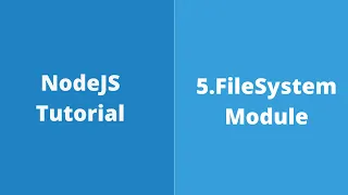5 NodeJS - How to read file using FileSystem Module