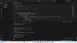 I Made a Python Blackjack Game