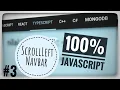 Javascript ScrollLeft Navigation HTML CSS 100 Javascript PART 3