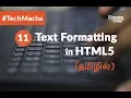 HTML5 Course - 11 Text Formatting in HTML5