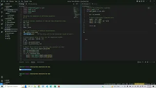 A full Python demo to solve a group of differential equations numerically using Euler method