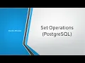 07 Set Operations in PostgreSQL