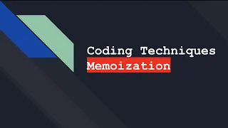 Coding Techniques - Memoization Java Implementation Fibonacci Series Implementation