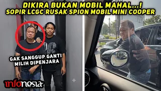 KAPOOOK...! Cuma Perkara Gak Dikasih Jalan, Sopir LCGC Ngamuk Rusak Spion Mini Cooper.