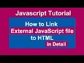 How To Link an External JavaScript File to an HTML Document Link javascript file to html