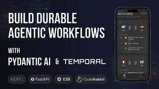 Master Pydantic AI - Part 4 Durable Agentic Workflows With Temporal React Native App Builder