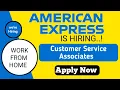 American Express Recruitment 2025 Hybrid Customer Service Associate Private Job
