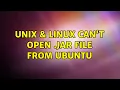 Unix Linux Can t open jar file from ubuntu 2 Solutions