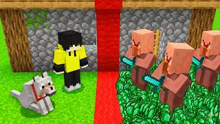 Evil Villagers SPLIT My Village in Half in Minecraft