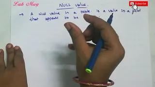 What is NULL value 4 Sql in telugu