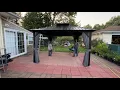 This Metal Hardtop Gazebo Is Amazing Double Roof w Curtains Netting 1st Impression Review
