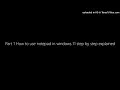 Part 1 How to use notepad in windows 11 step by step explained