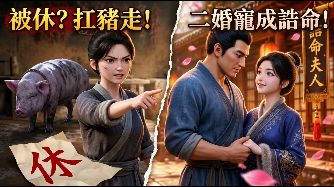 被休當日,悍婦削了惡婆婆頭髮扛豬走人!二婚閃嫁沉默獵戶,竟被寵成誥命夫人!前夫凍死街頭,才知相公已暗戀她多年