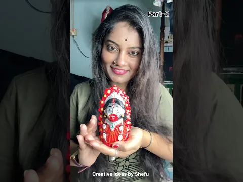 DIY Tara Maa idol painting 🎨🖌️part-2 #shorts #diy #clayart #maataraidol #idolpainting