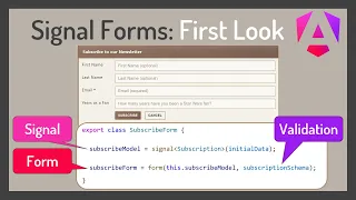 Angular Signal Forms A First Look at the New Forms API