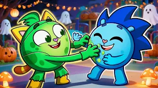 My Friend in a Funny Green Costume – Surprise! 🟢🎭😊Fluffy Friends: Kids Song Show🎵